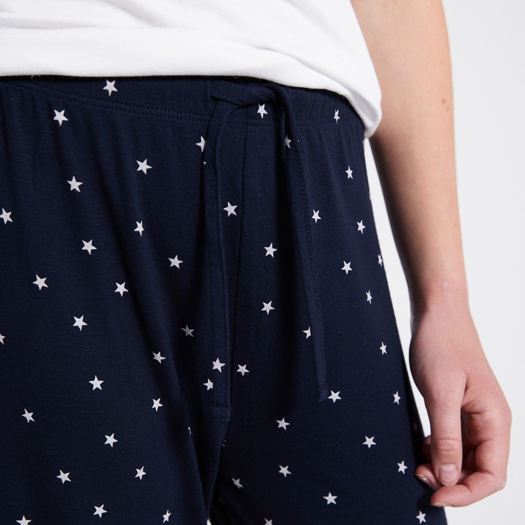 Soft pants "Holly printed star" Navy